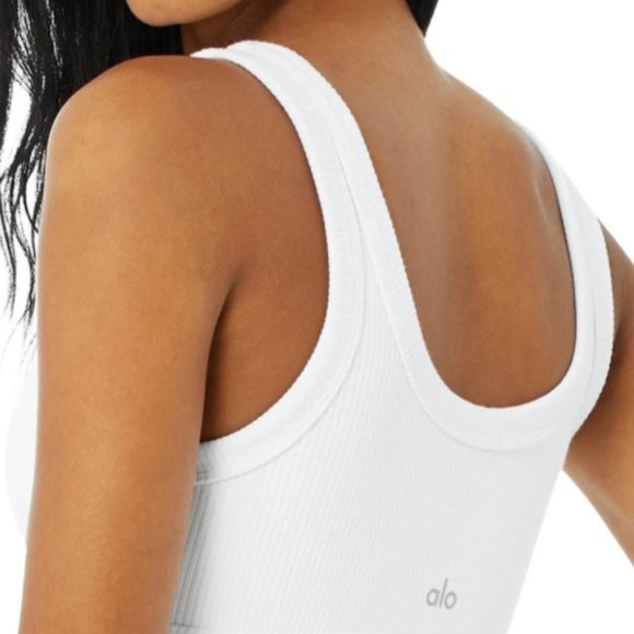 Alo White Wellness Bra - Picture 2 of 5